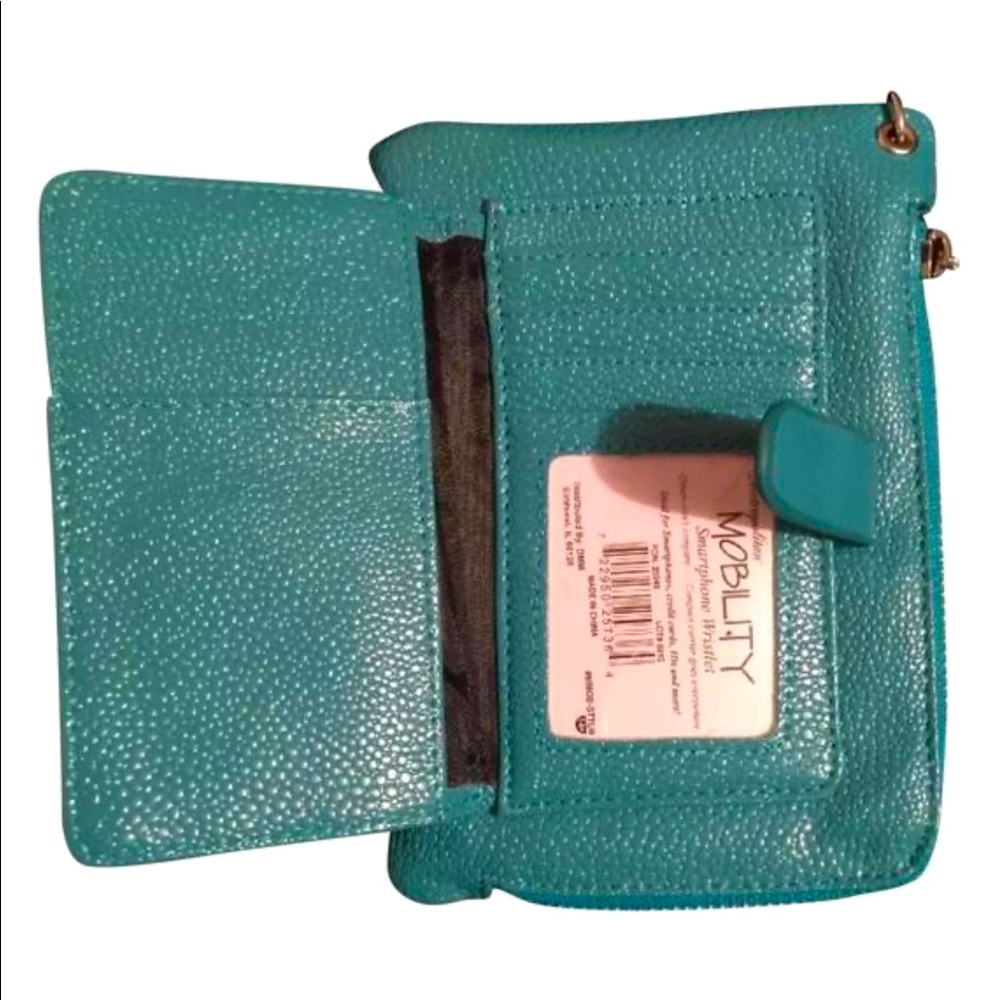 Smartphone Wristlet Faux Leather Wallet Phone Case